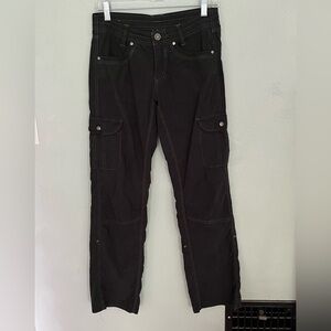 Kuhl Womens Black Splash Roll Up Pants Outdoors Hiking Climbing Fast Dry Size 4